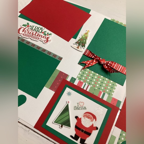 12x12 Pre-Made Christmas Scrapbook Pages (4 pages) - Picture 4 of 7